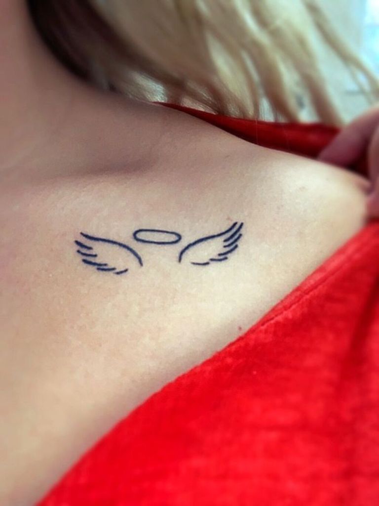 Angel Wings Halo Tattoo Ideas 3