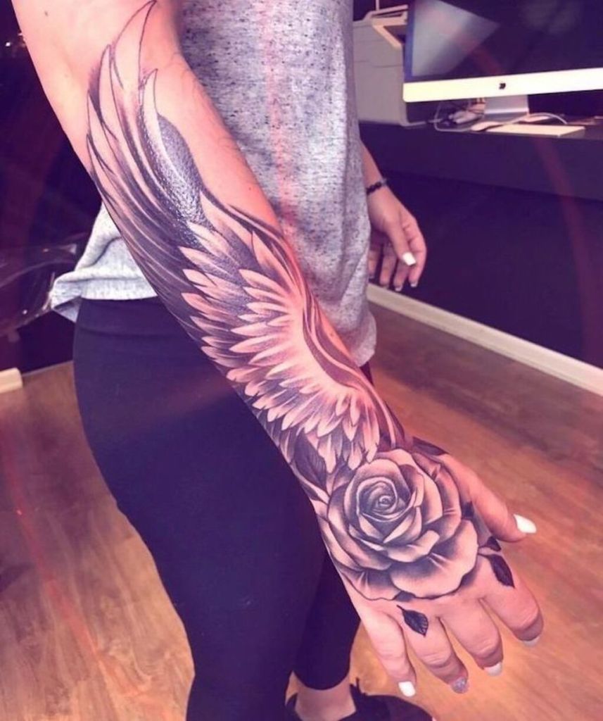 Angel Wings Tattoo Arm Designs 1