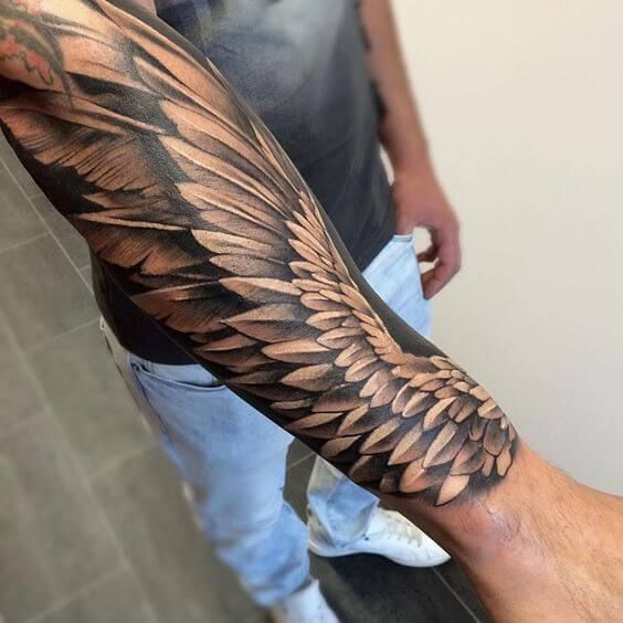 Angel Wings Tattoo Arm Designs 2