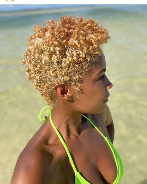 Cute Short Hairstyle for Black Women 1