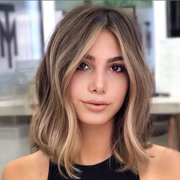 Long Bob Brown Hairstyle