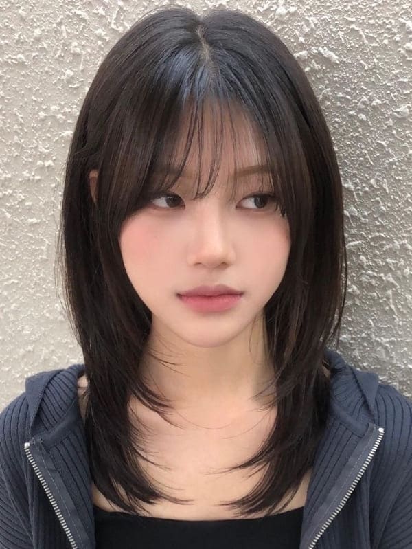 Long Layers With See Through Bangs 1