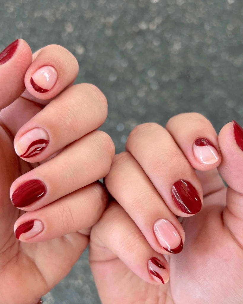 Red Christmas Nail Designs 1