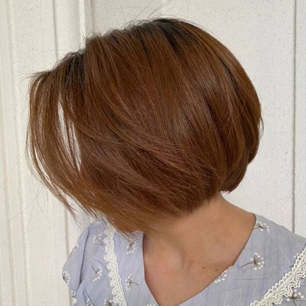 Short Bob Brown Hair 4