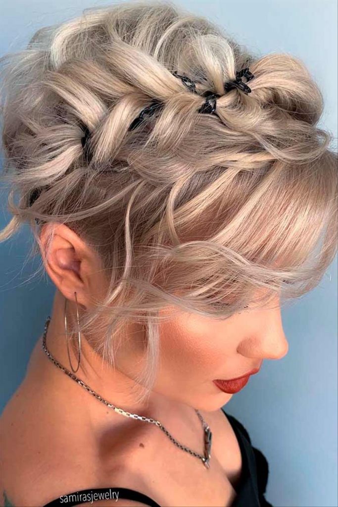 Side braided hairstyle design 4